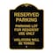 Signmission Reserved Parking Reserved Parking Lot for Resident Use Only Violators Will Be Towed, BG-1824-23040 A-DES-BG-1824-23040 - alternate 1